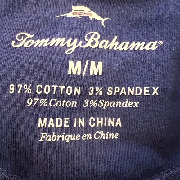 Tommy Bahama Icon Pineapple Embroidered Sweatshirt Blue Crew Neck Pullover M - Picture 6 of 7